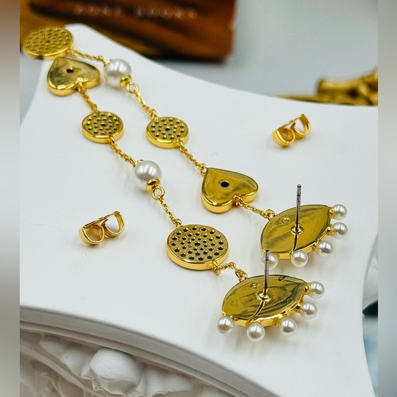 🆕 KATE SPADE 🧿 NWT Evil Eye Linear Earrings - Picture 8 of 15